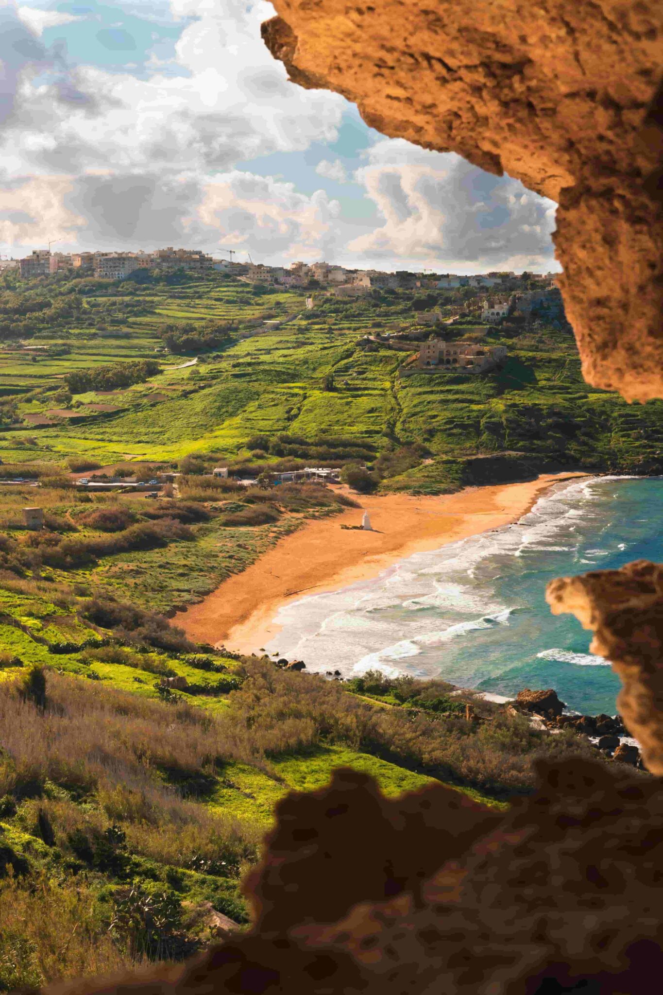 Gozo island coastline with dramatic limestone cliffs and turquoise Mediterranean sea — 2-day itinerary guide
