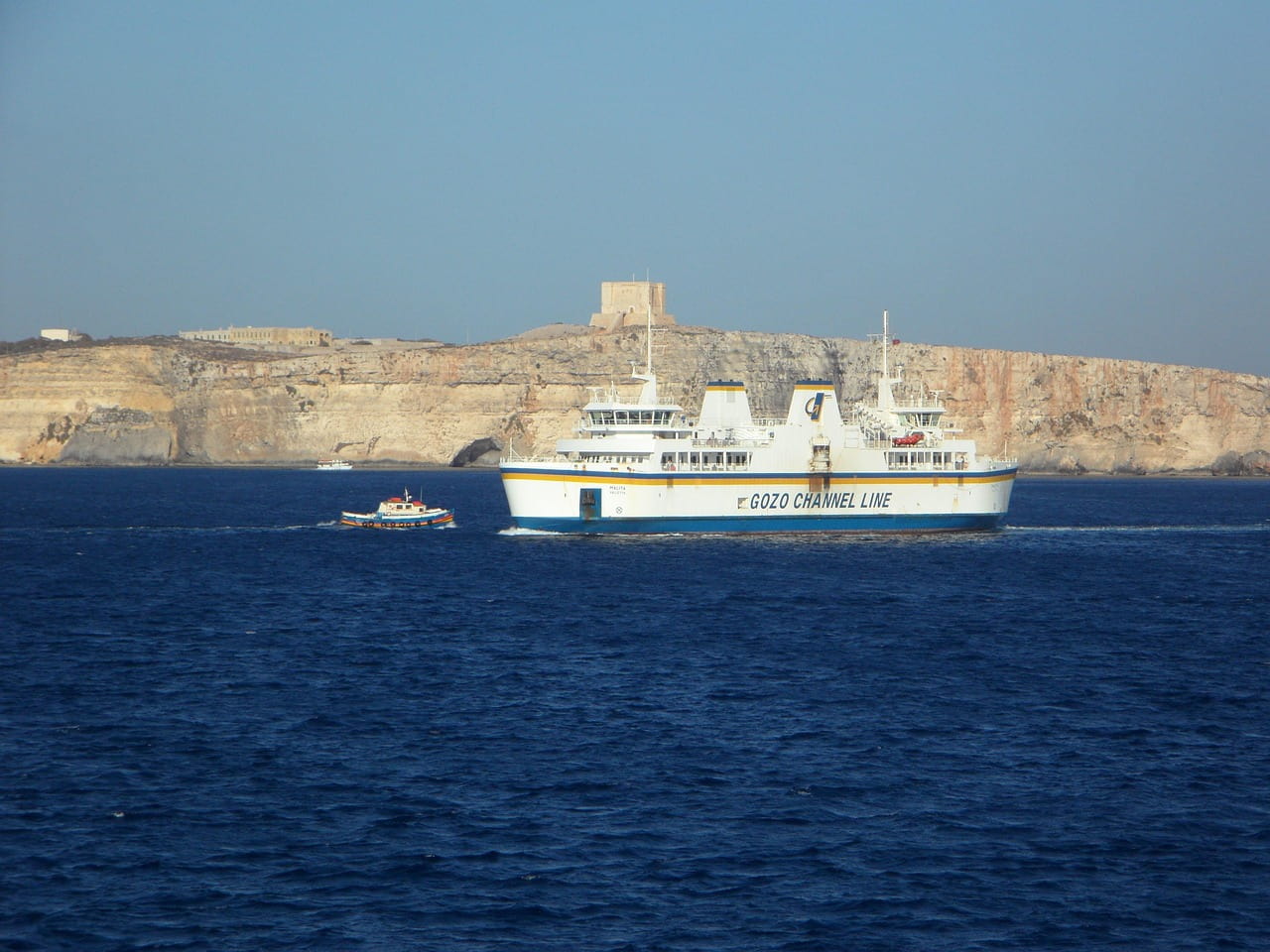 Ferry terminal at Cirkewwa northern Malta — the main departure point for Comino and Blue Lagoon